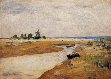 The Inlet Impressionist landscape John Henry Twachtman Oil Paintings